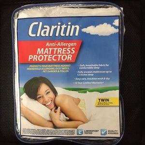 Claritin Mattress Protect FullZip AntiAllerg Twin